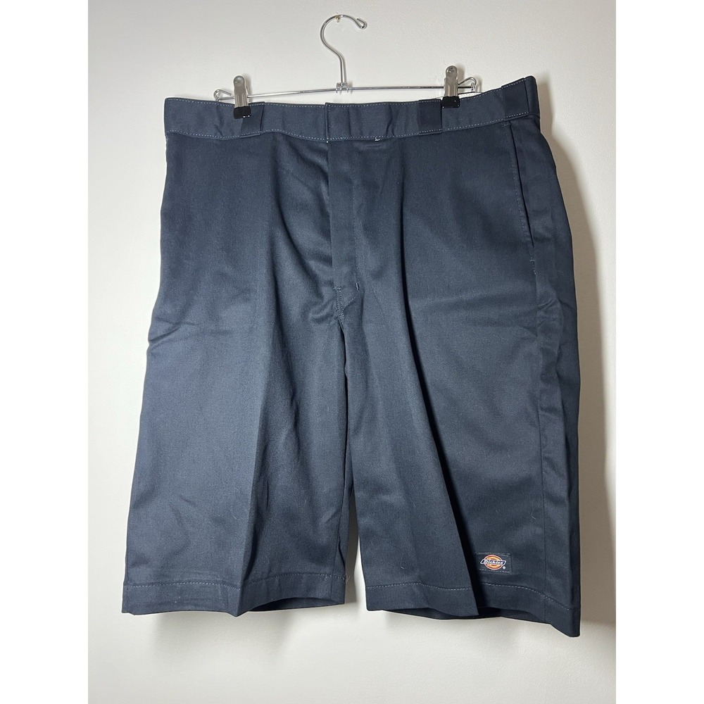 Dickies Men's Relaxed Fit Work Shorts 13" Inseam Twill Polyester Blue Sz 38